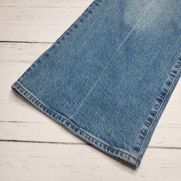 J. Crew Petite Semi Stretch High Rise Cropped Kick Out Jeans Medium Wash 29P - Picture 6 of 9